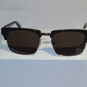 Black and gold Cartier sunglasses